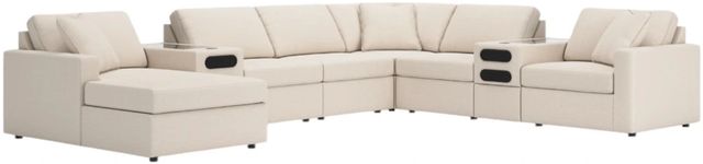 Signature Design by Ashley® Modmax 8-Piece Oyster Left-Arm Facing Sectional and Chaise with Audio Consoles-0