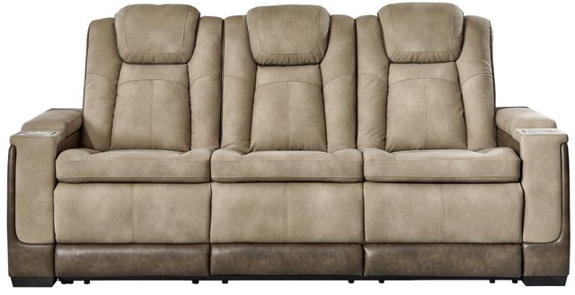 Signature Design by Ashley® Next-Gen DuraPella Sand Power Reclining Sofa with Adjustable Headrest-1
