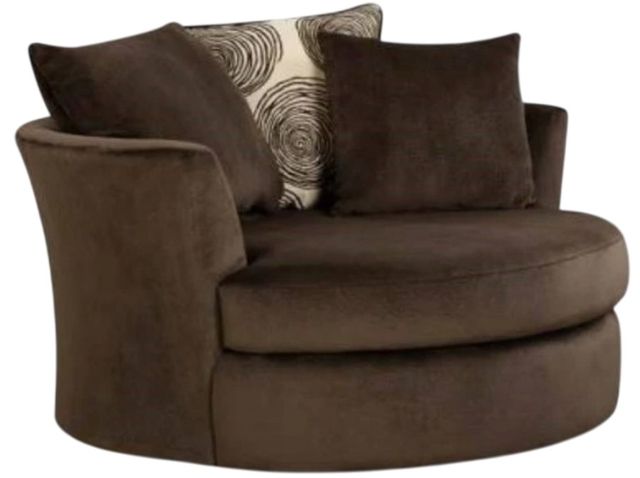 Albany Industries Groovy Chocolate Correlate Swivel Chair-0