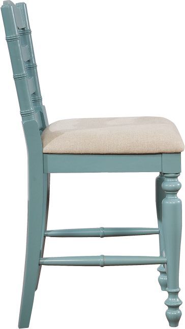 Linon Marino Antique Blue Counter Stool-3