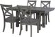 Signature Design by Ashley® Myshanna 5-Piece Gray Dining Table Set-0
