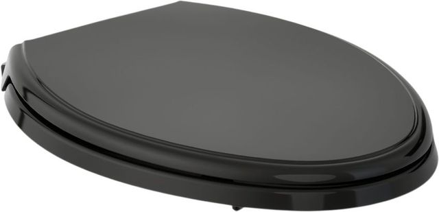 KOHLER® Glenbury™ Readylatch® Black Quiet-Close™ Elongated Toilet Seat-0