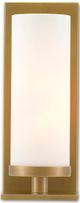 Currey & Company Bagno Bournemouth Antique Brass/Opaque White Wall Sconce-1