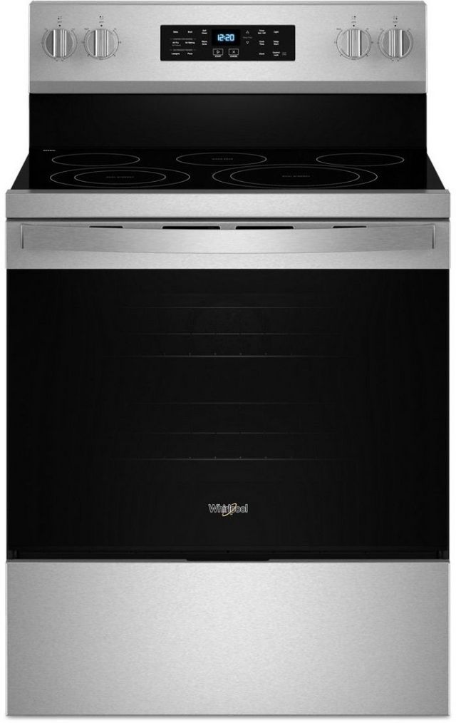Whirlpool® 30"  Fingerprint Resistant Stainless Steel Freestanding Electric Range 