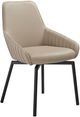 Armen Living Shilo 2-Piece Champagne Faux Dining Chair Set-0