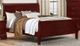 American Wholesale Furniture Louis Philippe 3-Piece Martini Cherry Queen Sleigh Bedroom Set-1