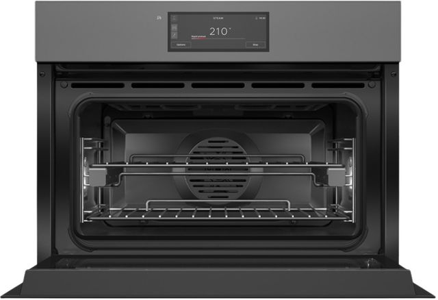 Fisher & Paykel Series 11 24” Gray Glass Minimal Handleless Compact Combi-Steam Oven-1