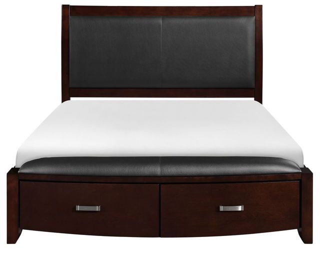 Homelegance® Lyric Dark Espresso Sleigh Storage Bed-1