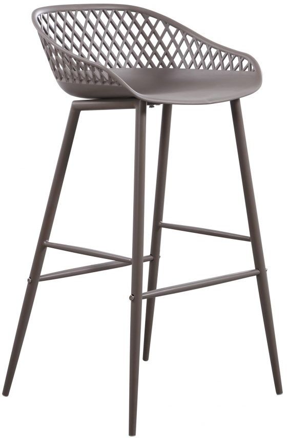 Moe's Home Collection Piazza Grey-m2 Outdoor Bar Stool-2
