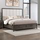 New Classic® Home Furnishings Landon Walnut California King Platform Storage Bed-1