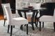 Bermex® Customizable Glass Top Dining Table with Black Base-0