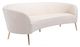 Zuo® Luna White & Gold Sofa-0