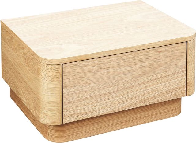 Moe's Home Collection Round Off Light Oak Brown Small Nightstand-0