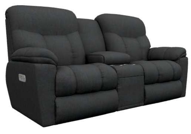 La-Z-Boy® Morrison Indigo Power Reclining Loveseat with Console and Headrest-0