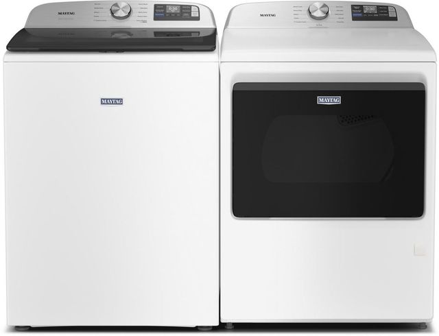 Maytag® White Top Load Washer & Electric Dryer Laundry Pair-0