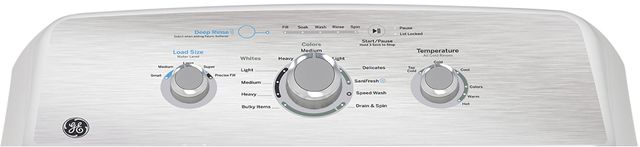 GE® 4.4 Cu. Ft. White Agitator Top Load Washer with SaniFresh Cycle-3