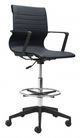 Zuo Modern Stacy Drafter Black Office Chair-1