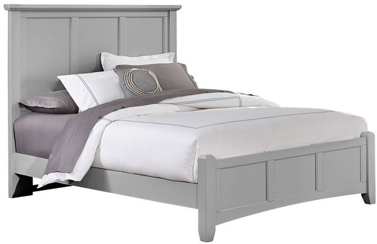 Vaughan-Bassett Bonanza Gray King Mansion Bed | Fred's Furniture Co ...