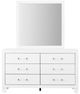 Global Furniture USA Luccia 5-Piece White Full Bedroom Set with LED-4