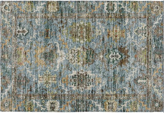 Dalyn™ Rug Company Silk Road SR8 Aqua 5'x8' Area Rug-1