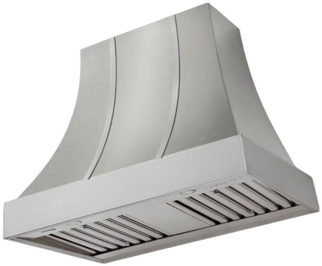 AGA Cascade 36" Stainless Steel Wall Mounted Range Hood  with Brushed Nickel Trim-0