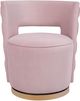 TOV Furniture Mimosa Blush Velvet Swivel Chair-0