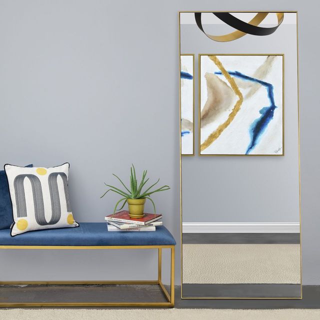Renwil® Crosland Gold Leaf Full Length Mirror-2