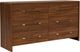 Riverside Furniture Elsie Classic Walnut 6-Drawer Dresser-0