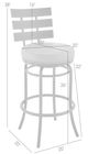 Armen Living Tatyana Brown/Mocha 26'' Bar Stool-2