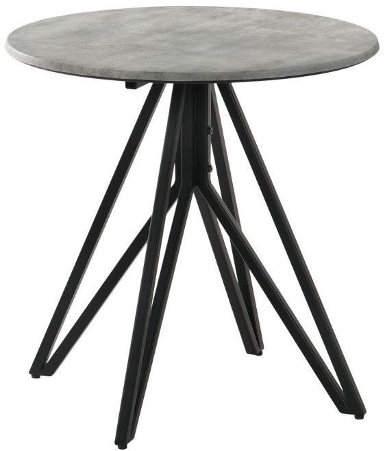 Coaster® Hadi 2-Piece Cement Occasional Table with Gunmetal Base Set-1
