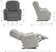 La-Z-Boy® Dorian Mocha Leather Power Rocking Recliner with Headrest and Lumbar-2