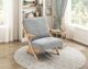 Homelegance® Lennox Gray/Natural Accent Chair-1