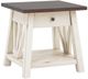 aspenhome® Pinebrook Prairie White End Table-0