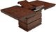 A-America® Chesney Falcon Brown Convertible Height Storage Dining Table-2