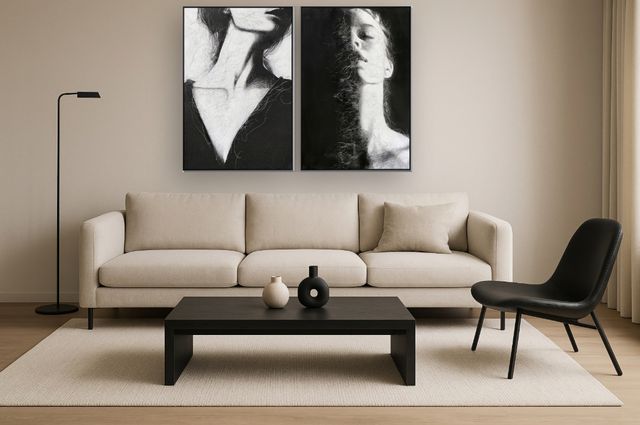 Classy Living 2-Piece Tangled Serenity Dual Portraits Wall Art-1