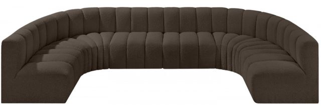 Meridian Furniture Arc 8-Piece Brown Sectional-1