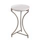 Bassett Mirror McGowan Antique Brass/White Accent Table-0
