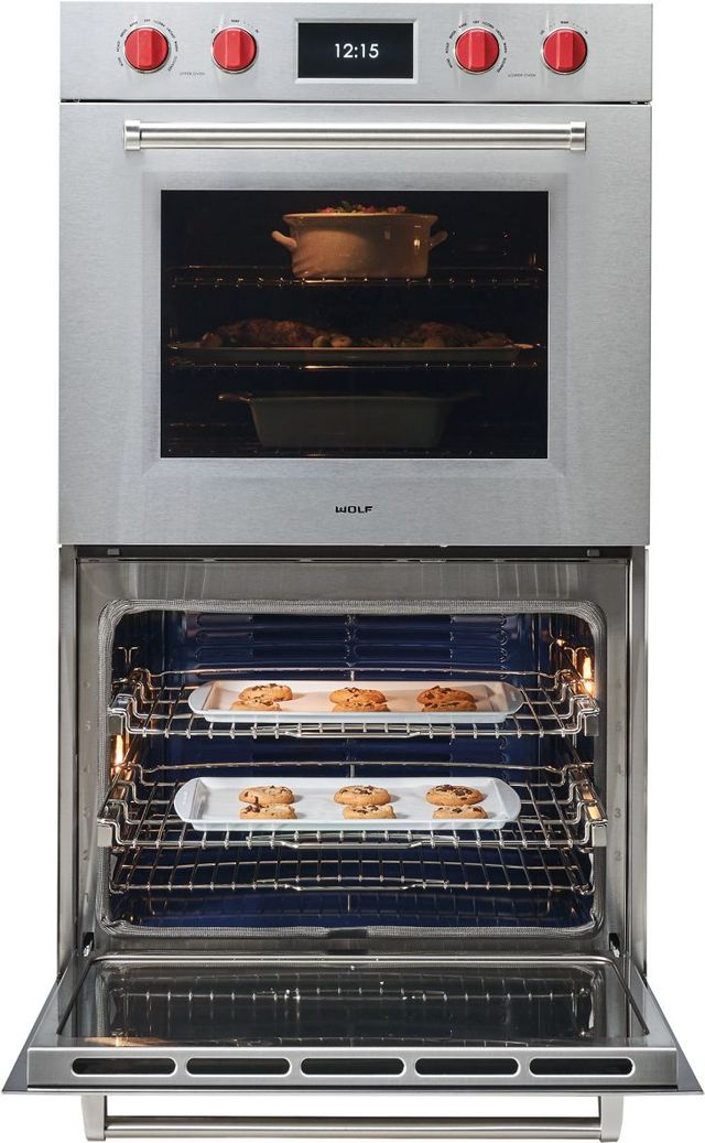 Wolf® M Series 30" Stainless Steel Double Electric Wall Oven-3