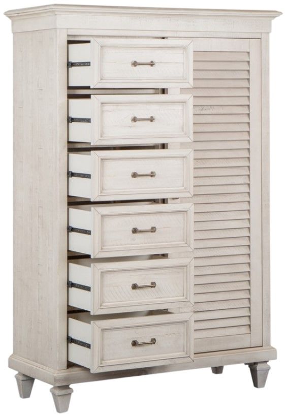 Magnussen Home® Newport Alabaster Gentleman's Chest-3
