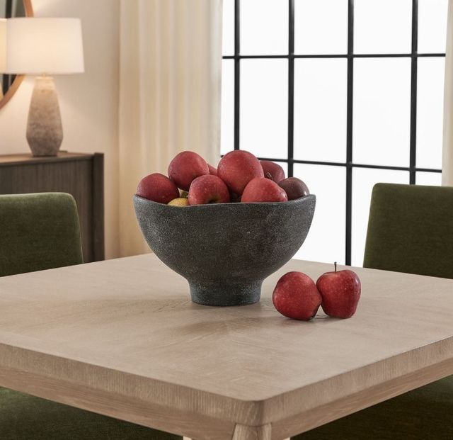 Uttermost® Komorebi Matte Black Indoor-Outdoor Ceramic Bowl-1
