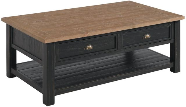Martin Svensson Monterey Driftwood Coffee Table with Black Base-0