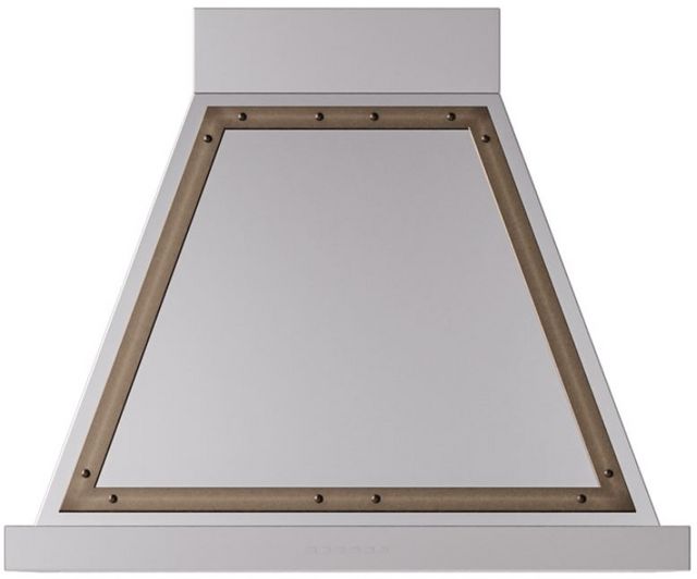 Ilve® Nostalgie II Noblesse 30" Stainless Steel Range Hood with Burnished Trim