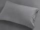 Olliix by Clean Spaces Charcoal Infused Charcoal California King Solid Microfiber sheet set-2