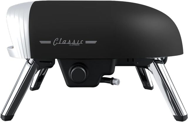 Unique® Appliances Classic Retro 16'' Matte Black Liquid Propane Pizza Oven-3