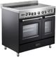 Verona® Prestige 36" Matte Black Double Oven Pro Style Electric Range-3