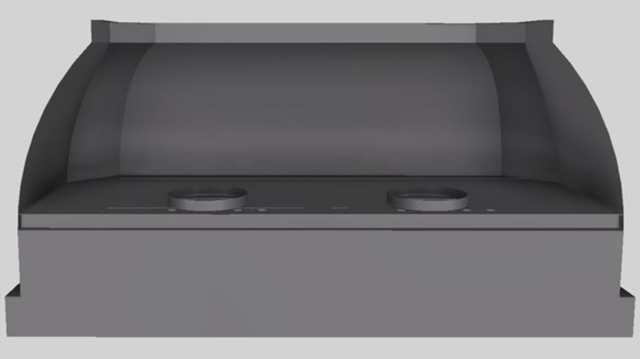 Vent-A-Hood® Designer Series 60" Gunsmoke Wall Mounted Range Hood-3
