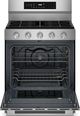 KitchenAid® 30" PrintShield™ Stainless Steel Smart Freestanding Gas Range with Convection Cooking Modes-1