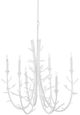 Currey & Company Gesso White Twiggy Oval Chandelier-2