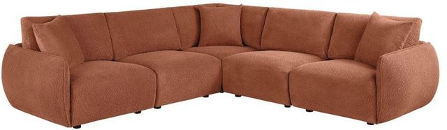 Coaster® Elysia 5-Piece Coral Upholstered Modular Sectional-0