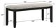 Crown Mark Folio Black/Gray Dining Bench-2